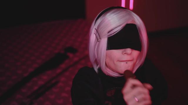 Cosplay blowjob suck bbc with 2b