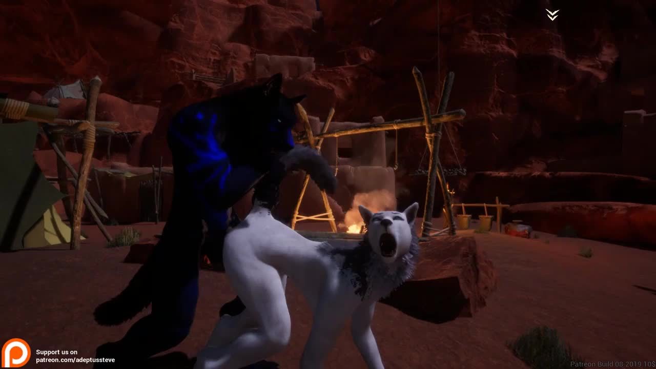 Wild life pet cartoon 3d sex wolfs fantasy dominates